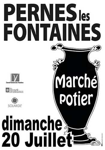 Marche potier pernes les fontaines